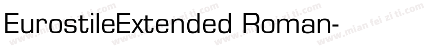 EurostileExtended Roman字体转换